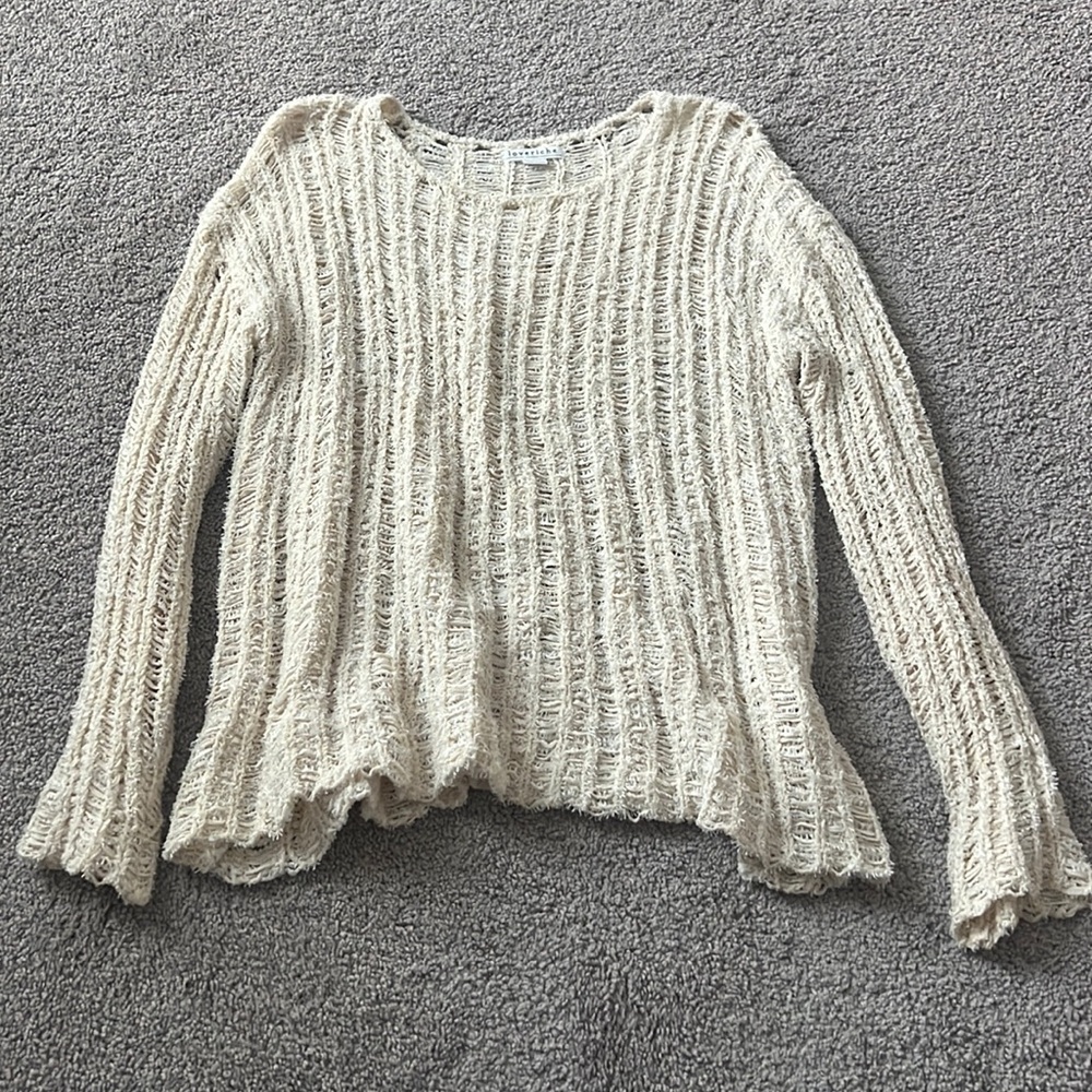 Loveriche Cream Boutique Sweater - Size Medium